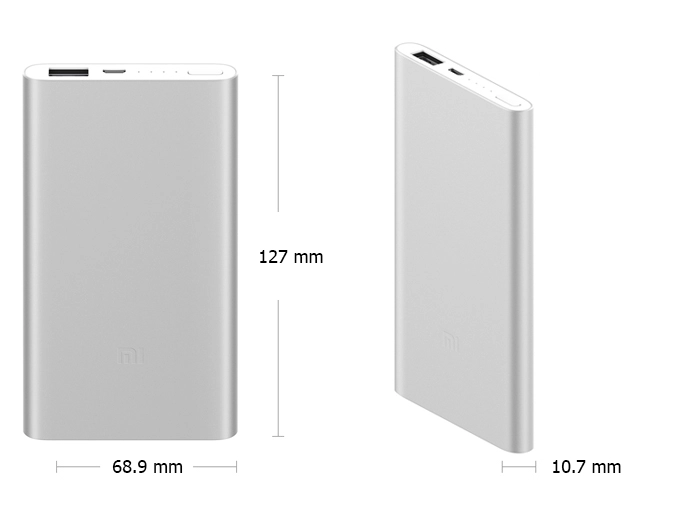 Pin dự phòng Xiaomi 5000mAh (gen 2), Lithium polymer