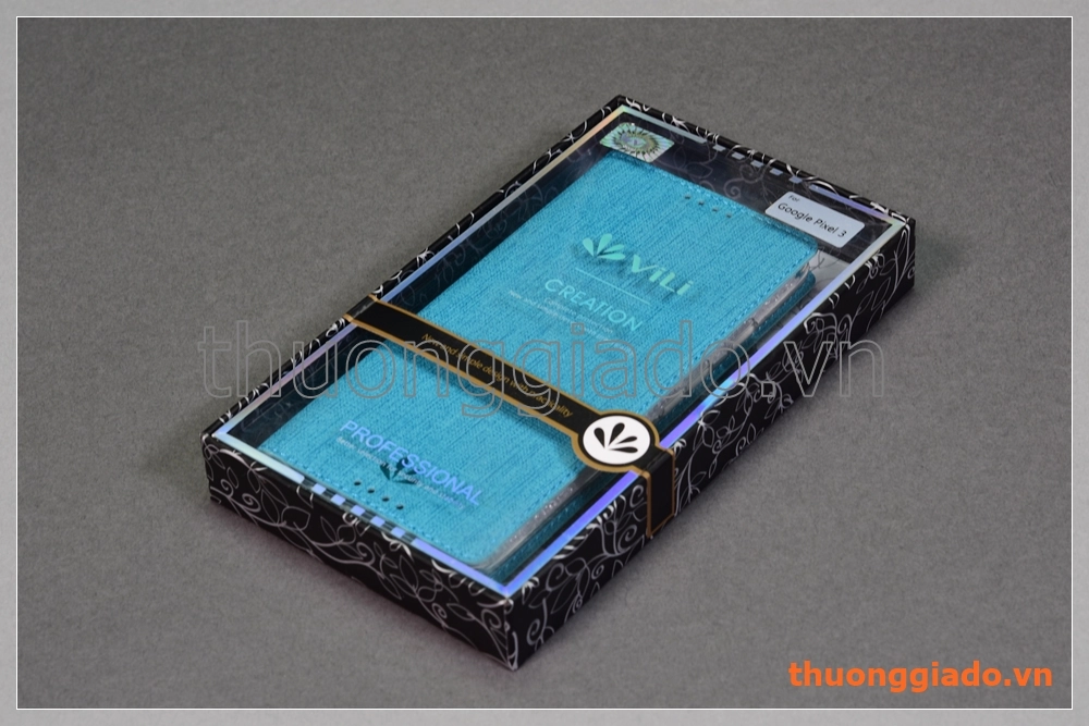Bao da google Pixel 3 flip leather case, hiệu Vili