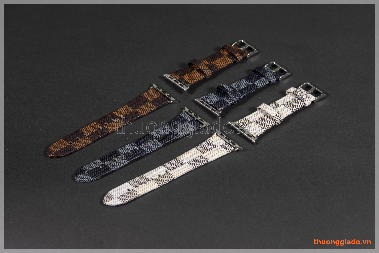Dây da cho đồng hồ Apple Watch 38mm (phong cách LV - Louis Vuitton)