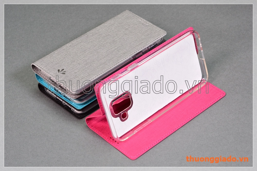 Bao da Samsung Galaxy A6 (2018)/ A600 flip leather case, hiệu Vili