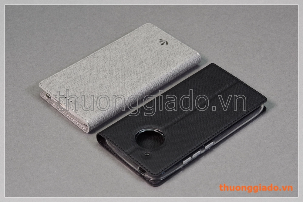 Bao da cầm tay Moto E4 (bản Mỹ) Motorola flip leather case, hiệu Vili