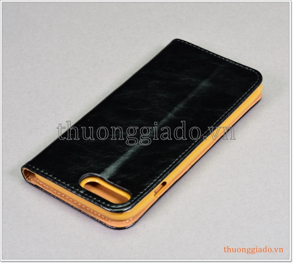 Bao da iPhone 7 Plus/ iPhone 8 Plus, bao da cầm tay, da bò, mặt mịn, màu sắc