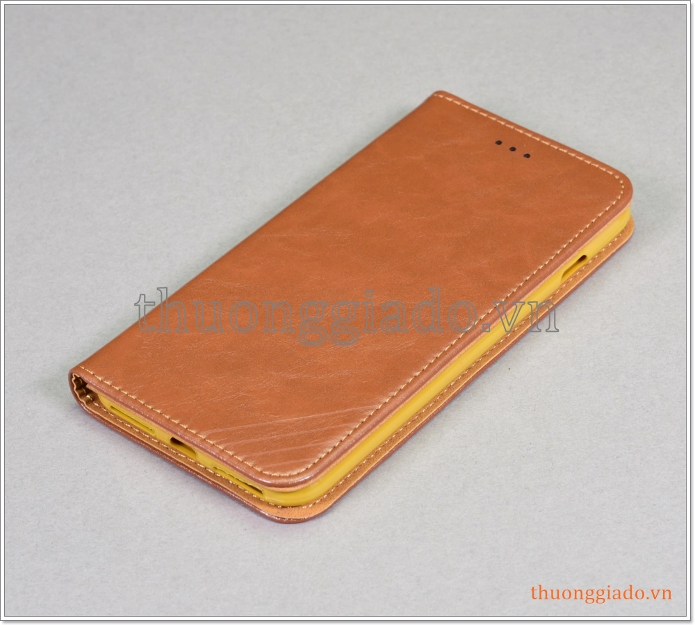 Bao da iPhone 7 Plus/ iPhone 8 Plus, bao da cầm tay, da bò, mặt mịn, màu sắc