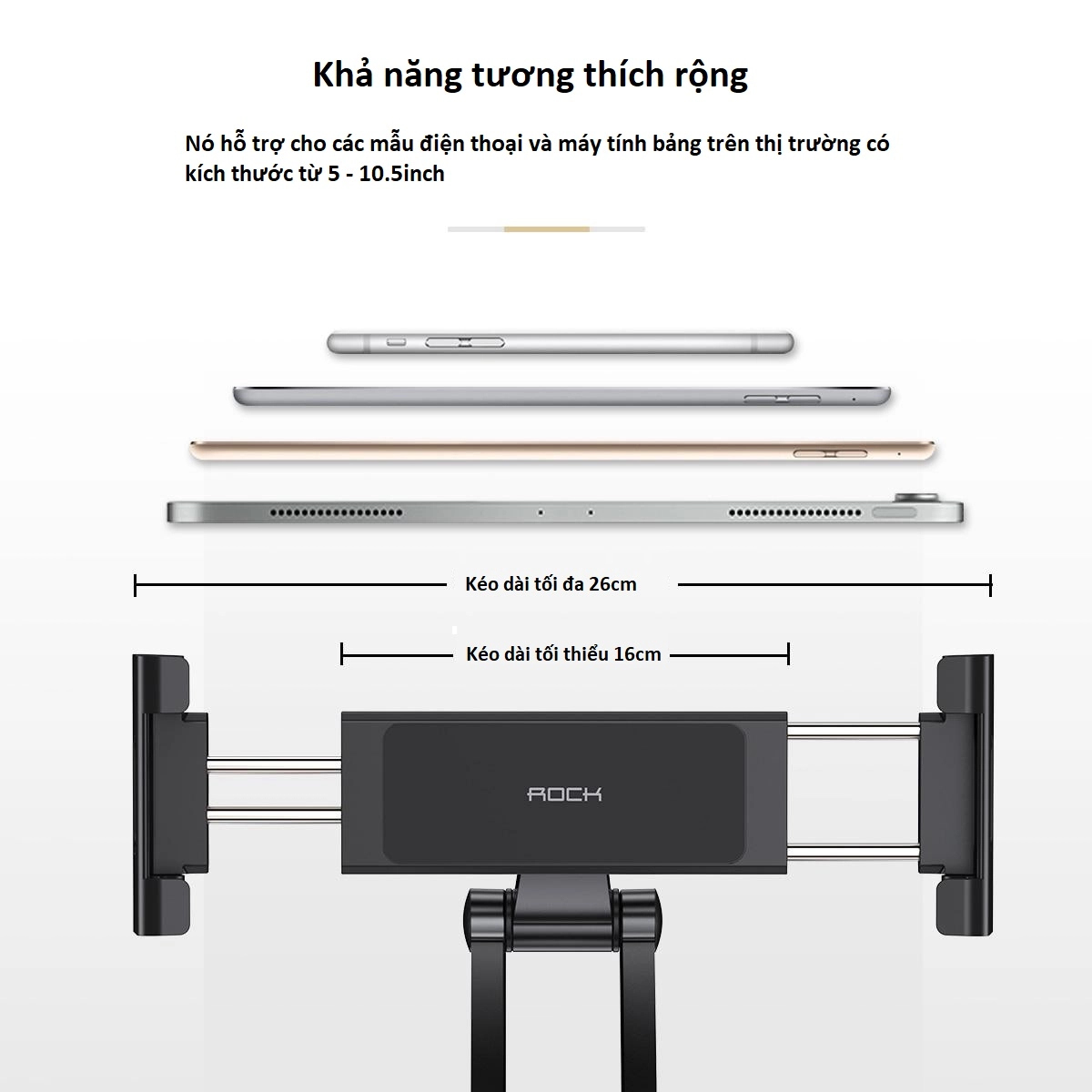 Chân giữ máy tính bảng hiệu Rock Desktop Stand