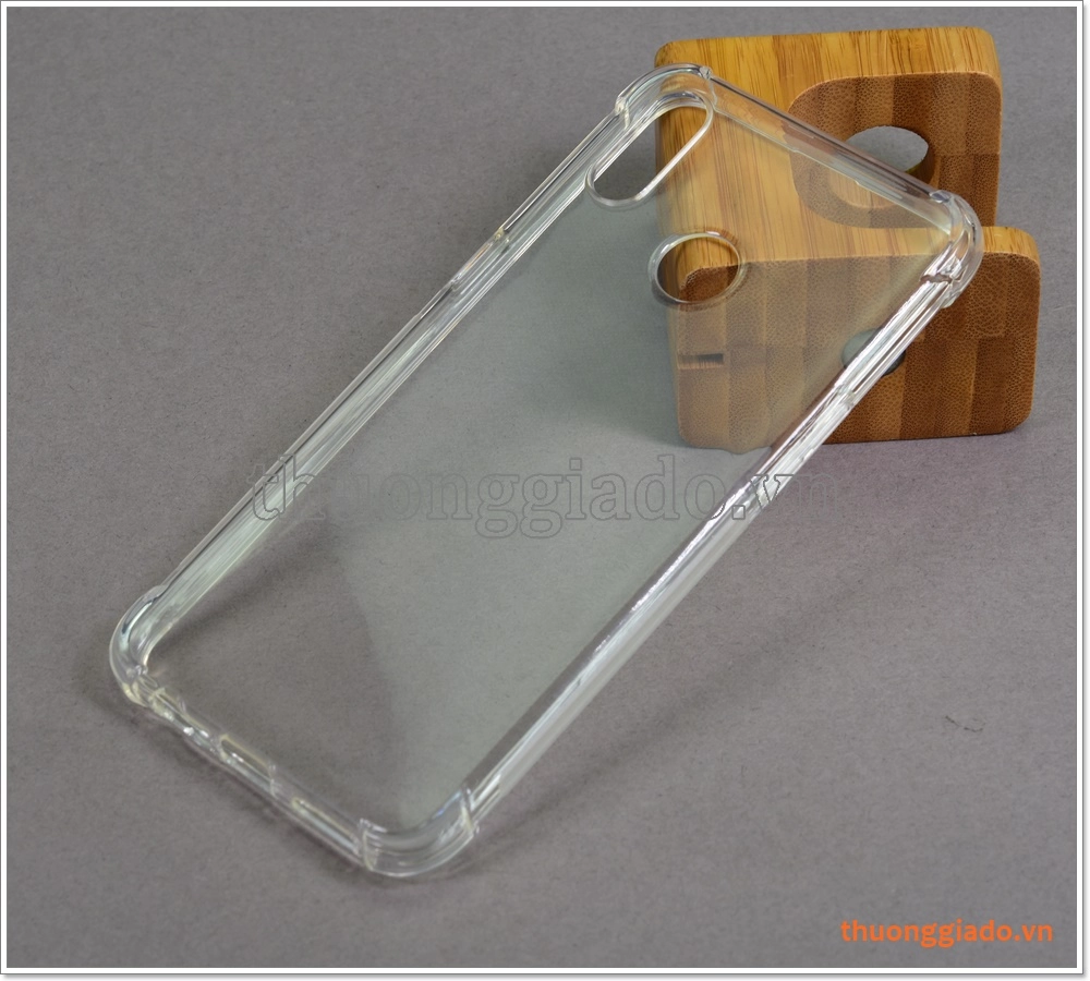 Ốp lưng Silicone Realme 3, ốp dẻo trong suốt, tăng cường chống sốc 4 góc