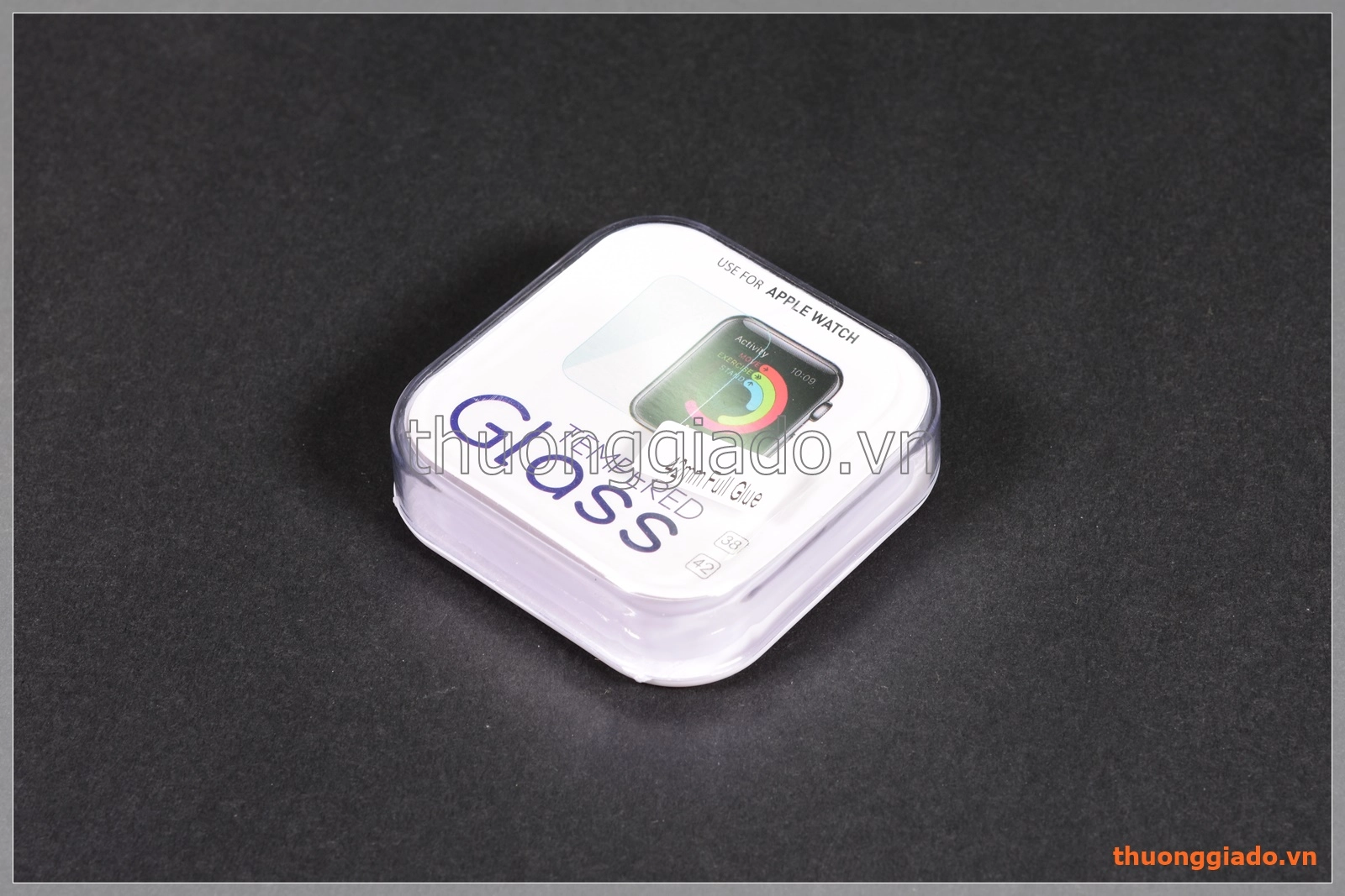 Dán kính cường lực Apple Watch 42mm, dán full màn, full keo Dán kính cường lực Apple Watch 42mm, dán full màn, full keo