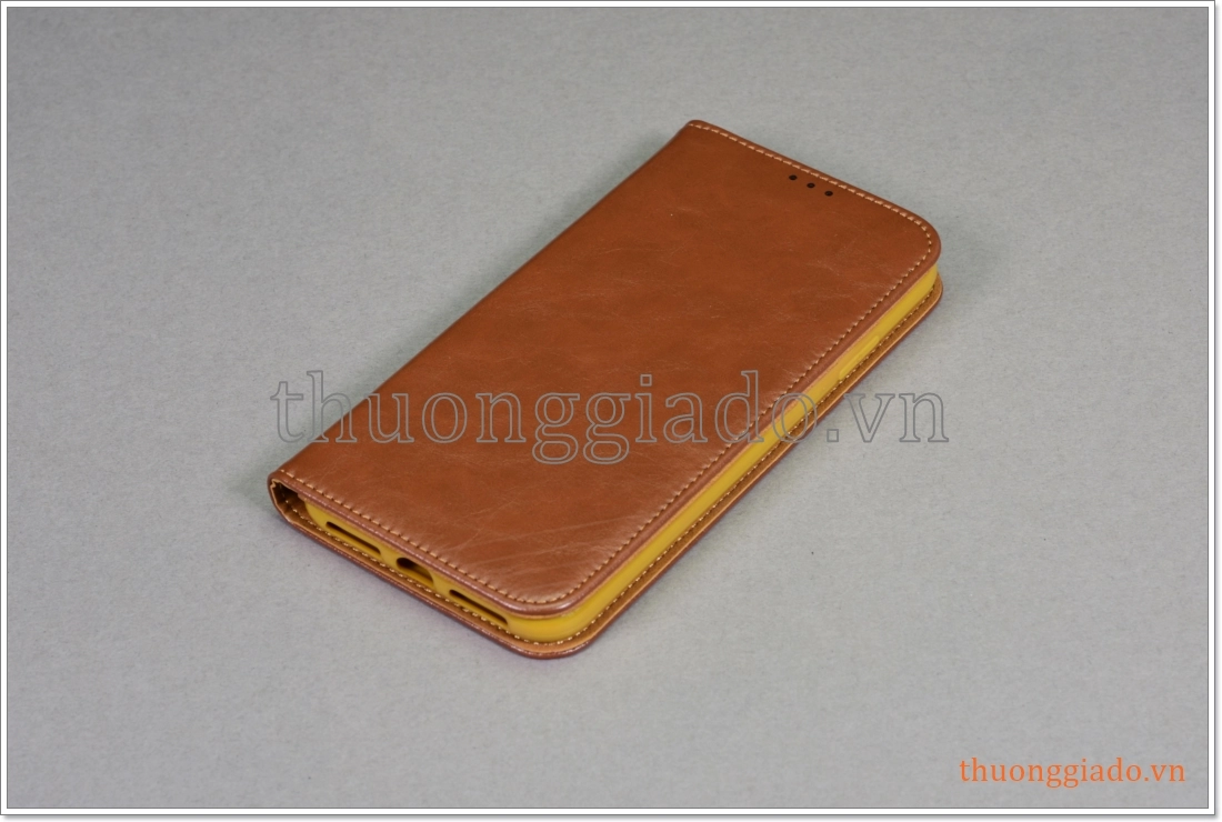 Bao da iPhone XS Max, bao da cầm tay, da bò, mặt mịn, màu sắc