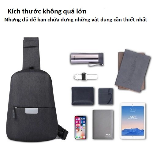 Túi đeo chéo thời trang chống nước, hiệu WiWu Cross Body Bag
