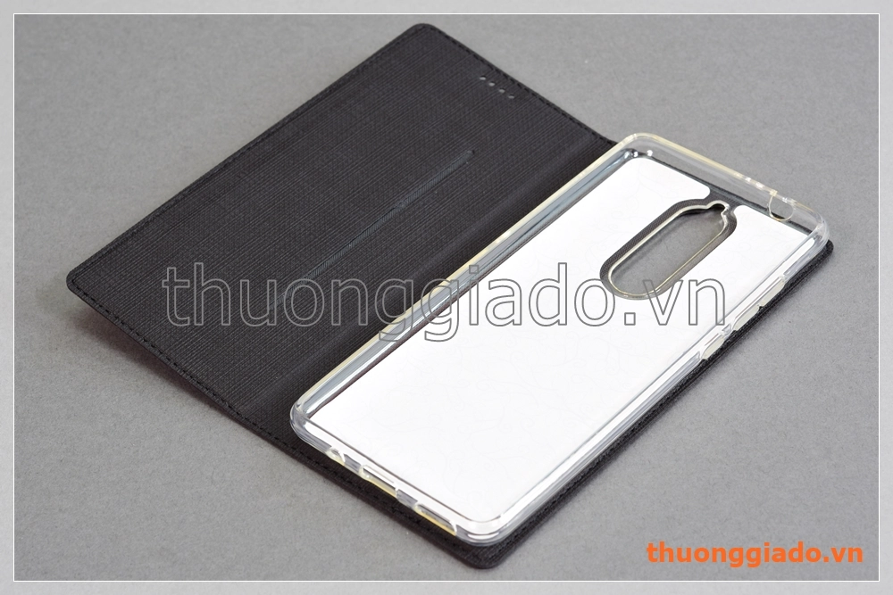 Bao da Nokia 5.1 (5.5") flip leather case, hiệu Vili