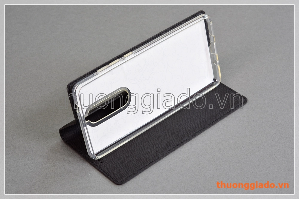 Bao da Nokia 5.1 (5.5") flip leather case, hiệu Vili