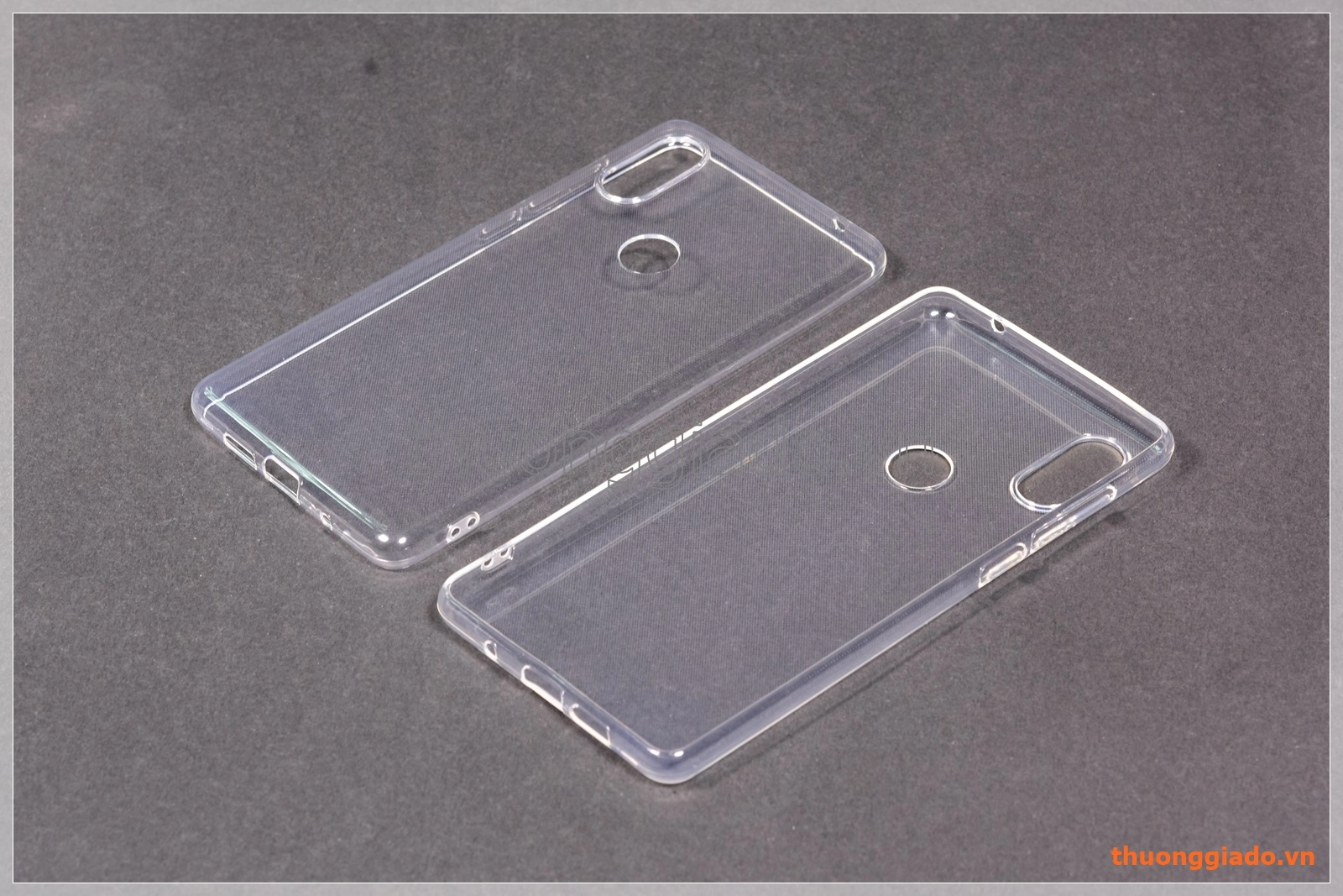 Ốp lưng silicone Mi Mix 2S màu trong suốt