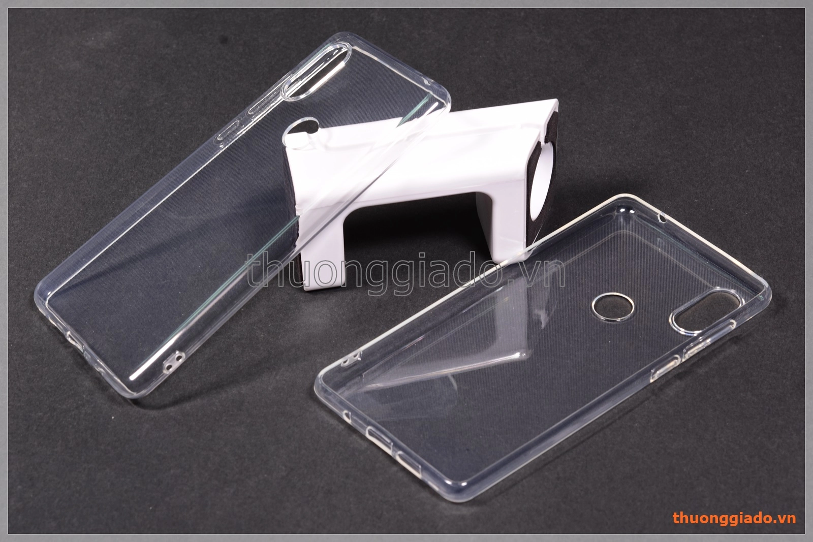 Ốp lưng silicone Mi Mix 2S màu trong suốt