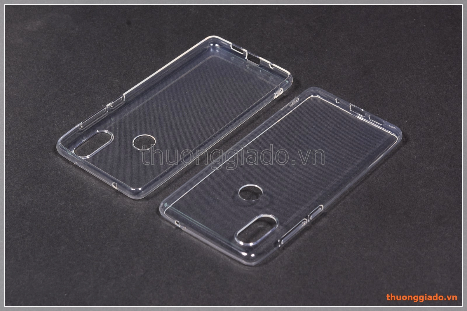 Ốp lưng silicone Mi Mix 2S màu trong suốt