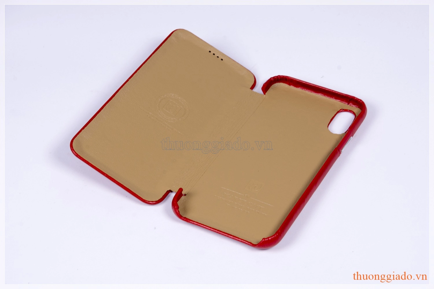 Bao da cầm tay iPhone X (5.8"), iPhone Xs (5.8"), hiệu Icarer, da mịn, RI804-BK