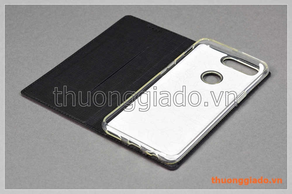 Bao da cầm tay OnePlus 5T flip leather case, hiệu Vili