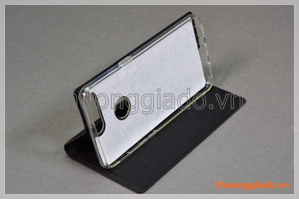Bao da cầm tay OnePlus 5T flip leather case, hiệu Vili
