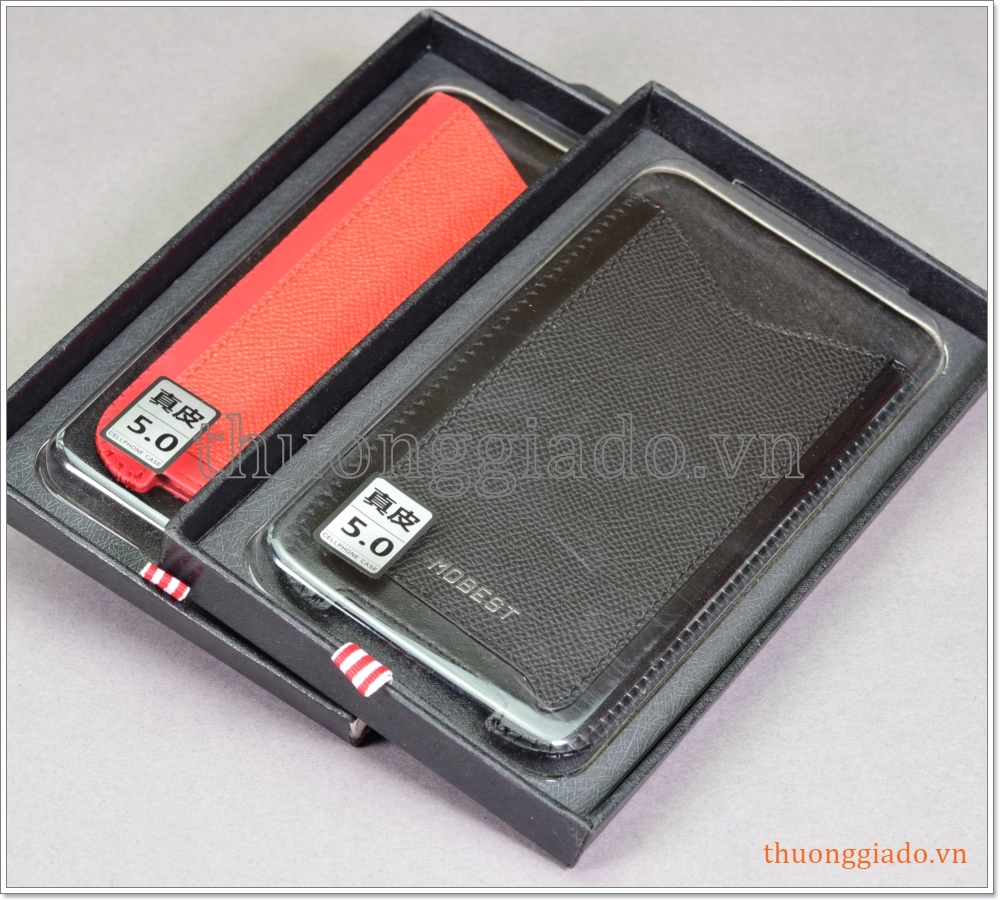 Bao da cầm tay bỏ túi kích cỡ 5.0 inch, chất liệu da bò hiệu Mobest