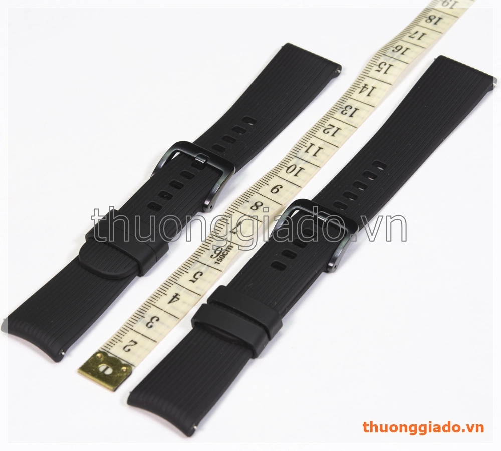 Dây đồng hồ Samsung Galaxy Watch 42mm, Gear S2 Classic màu đen, hàng chính hãng