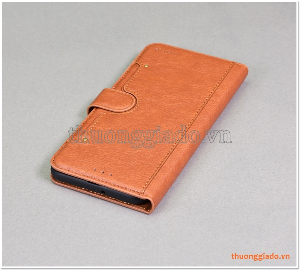 Bao da Samsung Galaxy A50, bao da cầm tay, chất liệu da bò, hiệu Kaiyue