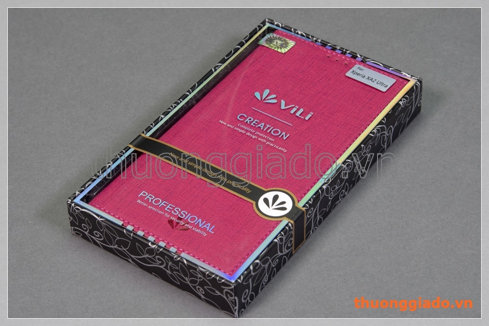 Bao da Sony Xperia XA2 Ultra flip leather case, hiệu Vili