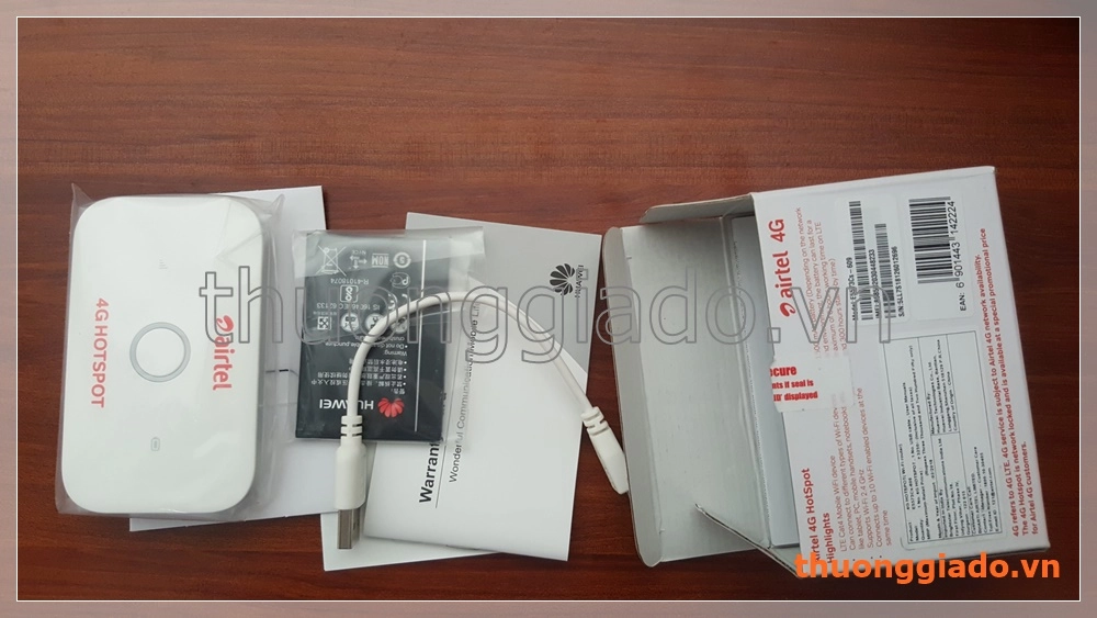 Bộ phát Wifi từ sim 4G/3G/2G hiệu Airtel 4G HOTSPOT (E5573Cs-609)