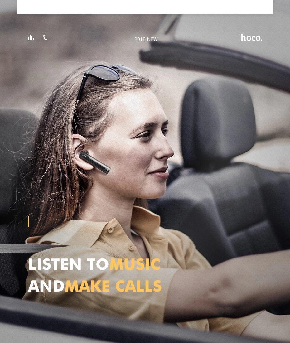 Tai nghe bluetooth trên xe hơi HOCO E20 VICTORIOUS Wireless Headset