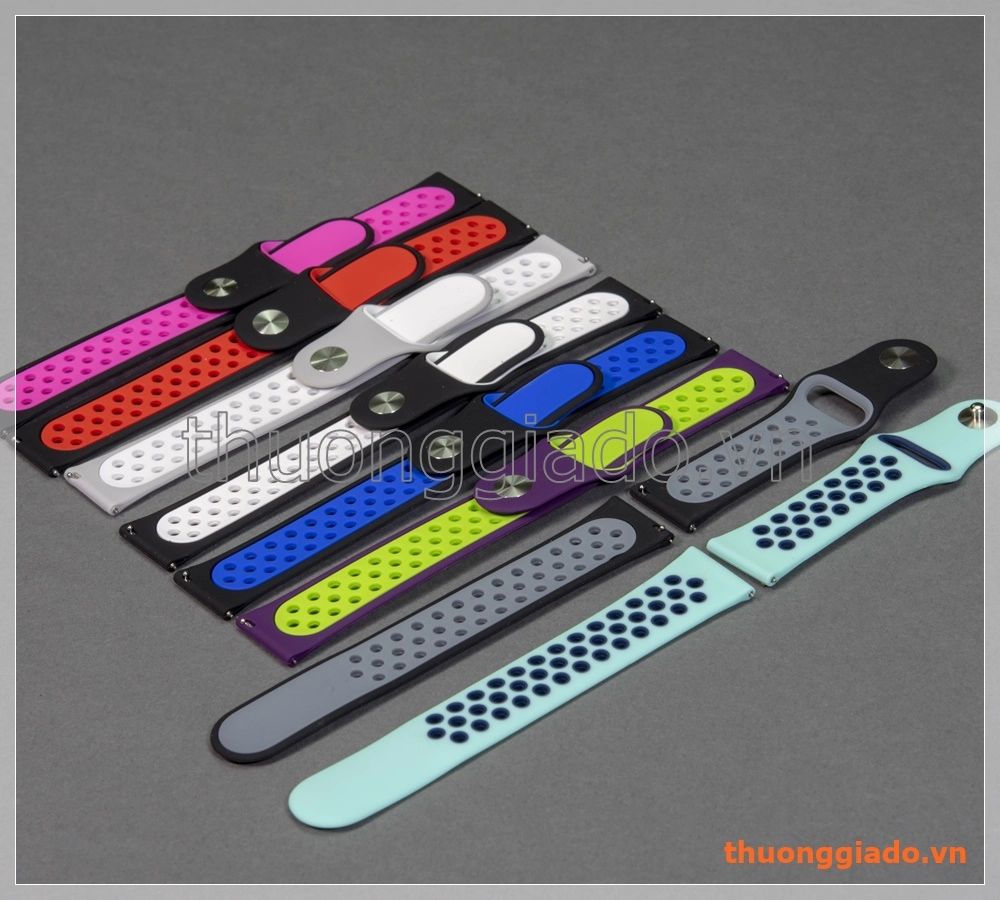 Dây đồng hồ chất liệu cao su 22mm (phong cách Nike), Samsung Gear S3 Classic