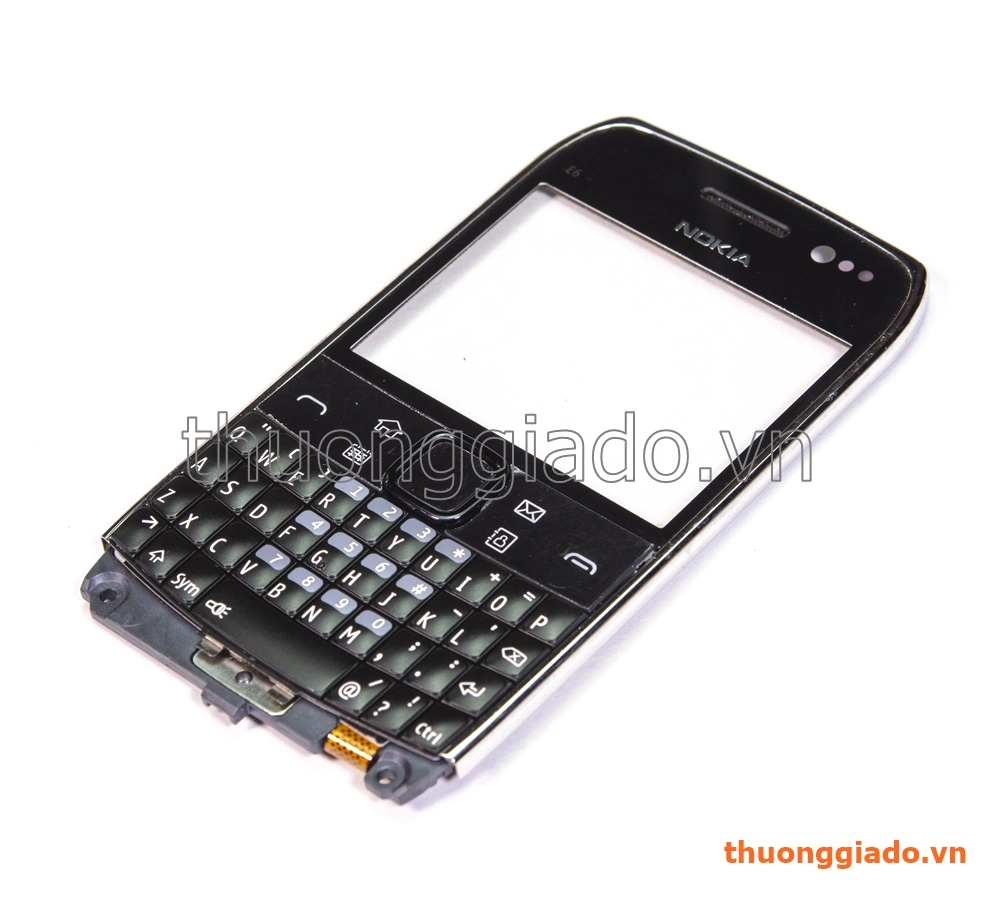 Thay cảm ứng Nokia E6-00 (Gồm cả mặt viền kim loại+cáp bo phím+bàn phím)