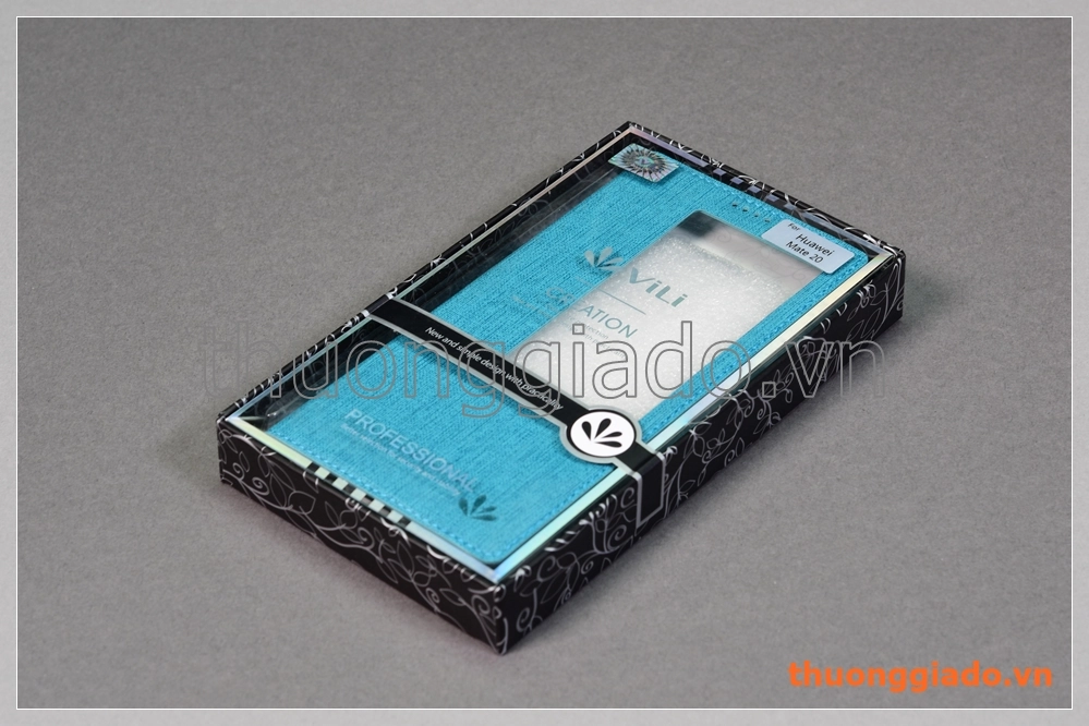 Bao da Huawei Mate 20 (6.5") flip leather case, có cửa sổ view, hiệu Vili