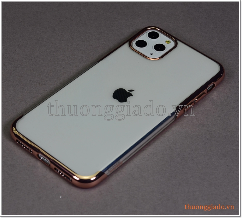 Ốp lưng Silicone iPhone 11 Pro Max (6.5"), viền màu hiệu Baseus Shining Protective Case