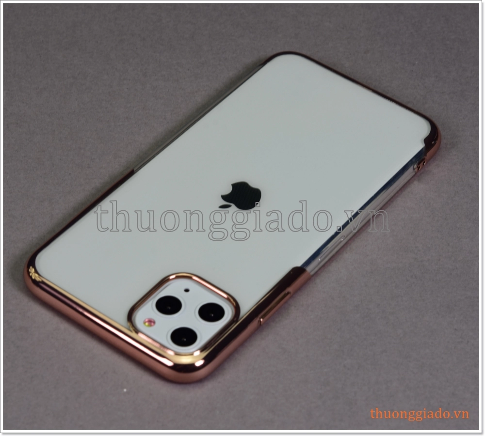 Ốp lưng Silicone iPhone 11 Pro Max (6.5"), viền màu hiệu Baseus Shining Protective Case