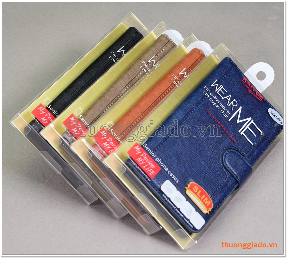 Bao da Samsung Galaxy Note 10+ (N975), bao da cầm tay, chất liệu da bò, hiệu Kaiyue