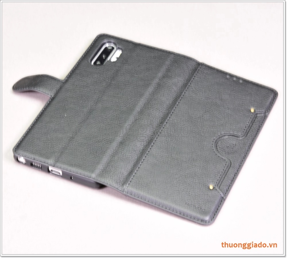 Bao da Samsung Galaxy Note 10+ (N975), bao da cầm tay, chất liệu da bò, hiệu Kaiyue
