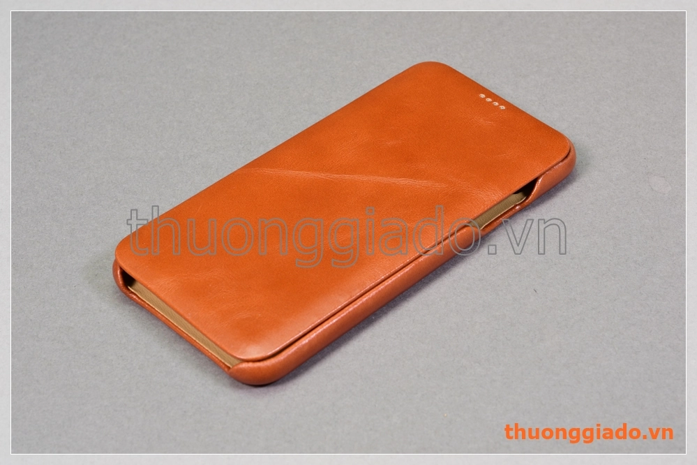 Bao da cầm tay iPhone Xs Max (6.5"), hiệu ICarer, da bò mịn