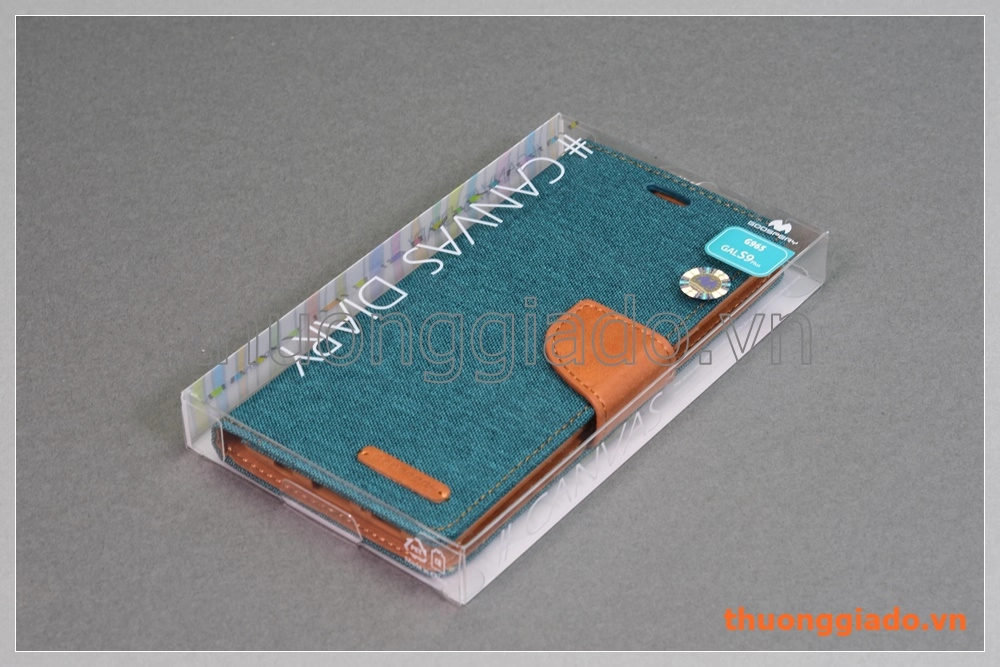 Bao da thời trang Samsung Galaxy S9+/ S9 Plus/ G965 (Hiệu GOOSPERY, CANVAS DIARY)