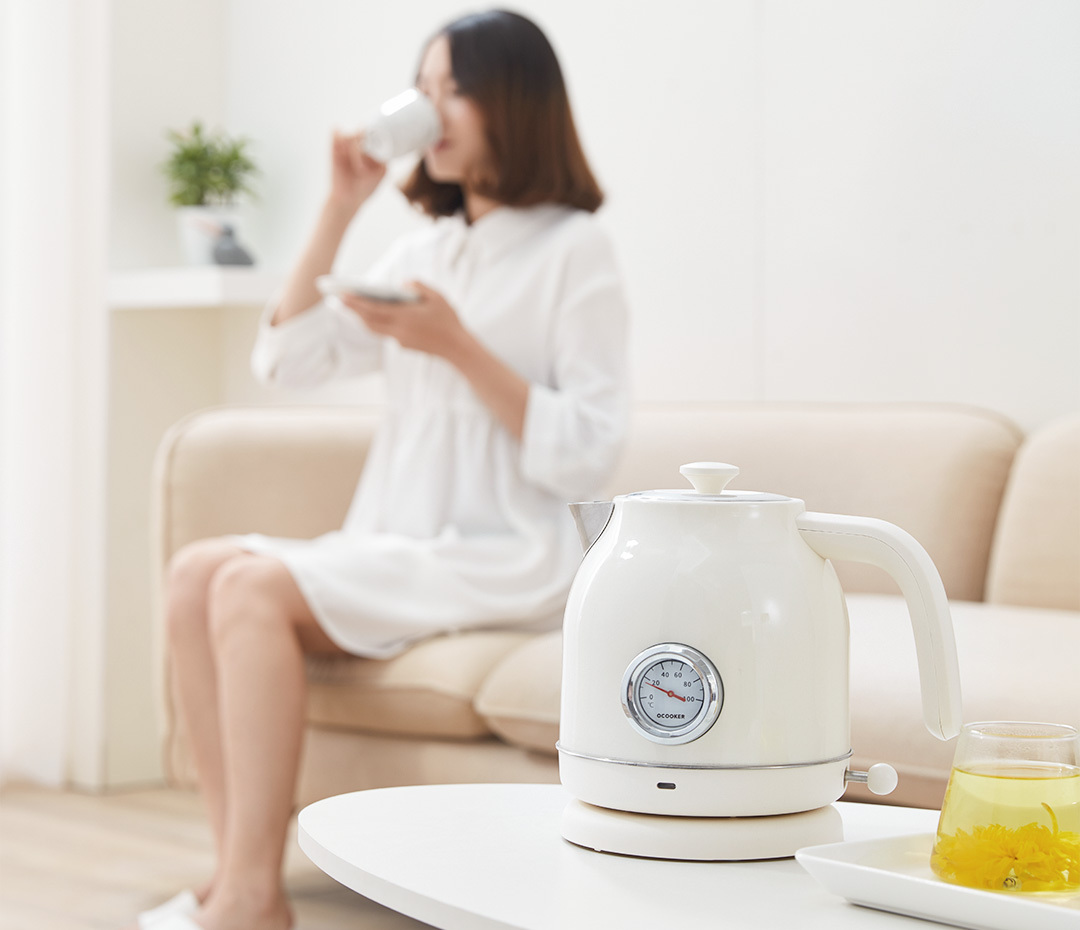 Ấm đun nước siêu tốc Xiaomi Ocooker QS-1701 (có nhiệt kế cơ học thông báo)