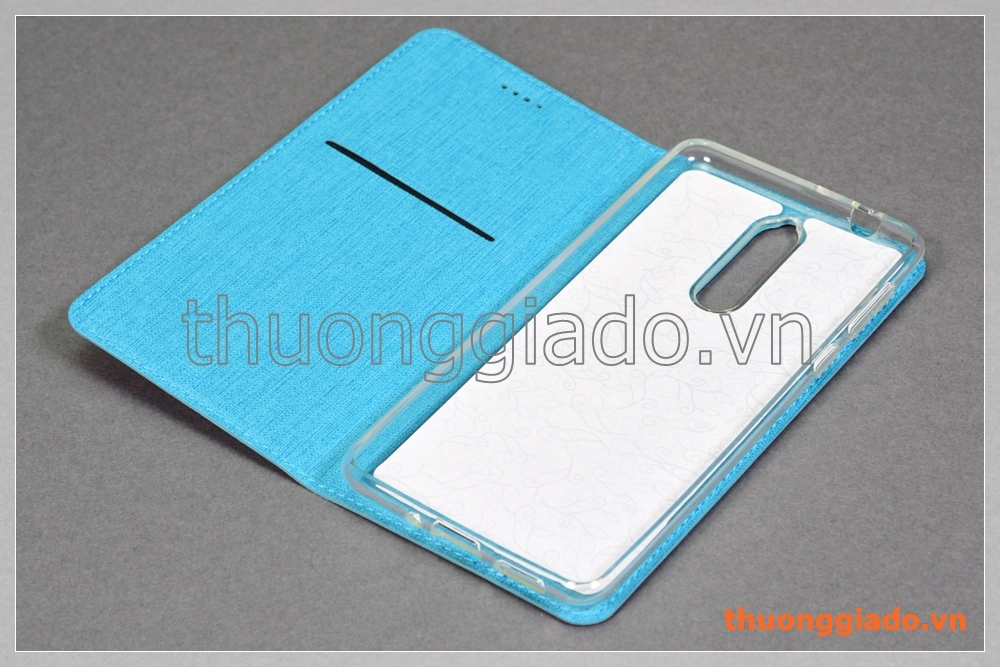 Bao da Nokia 8 (5.3") flip leather case, hiệu Vili