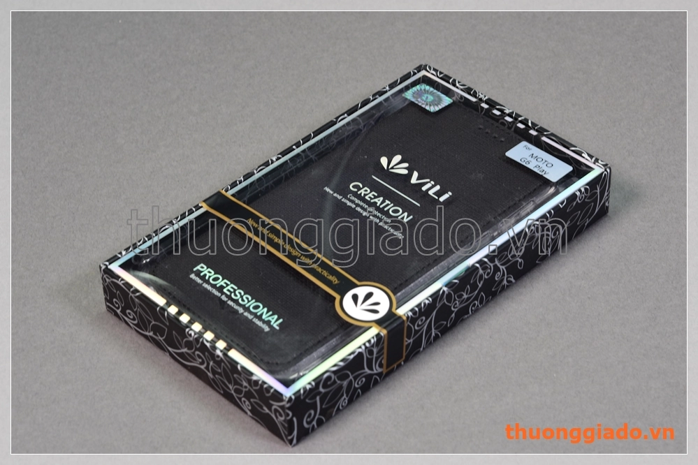 Bao da cầm tay Moto G6 Play, Motorola flip leather case, hiệu Vili