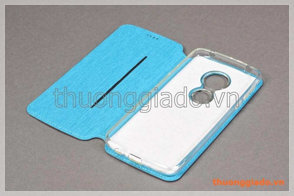 Bao da cầm tay Moto G6 Play, Motorola flip leather case, hiệu Vili