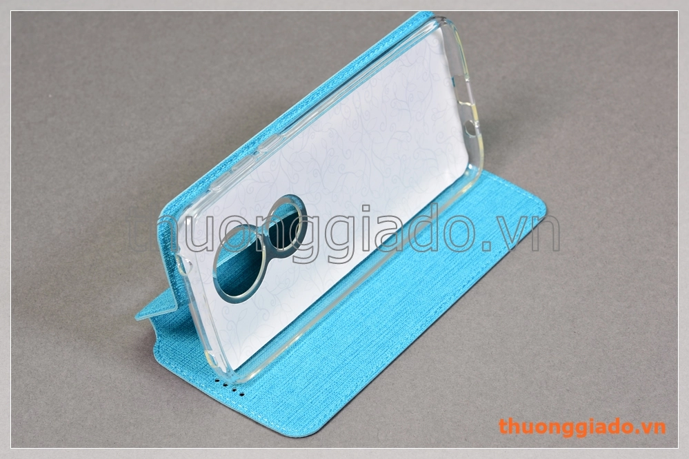 Bao da cầm tay Moto G6 Play, Motorola flip leather case, hiệu Vili
