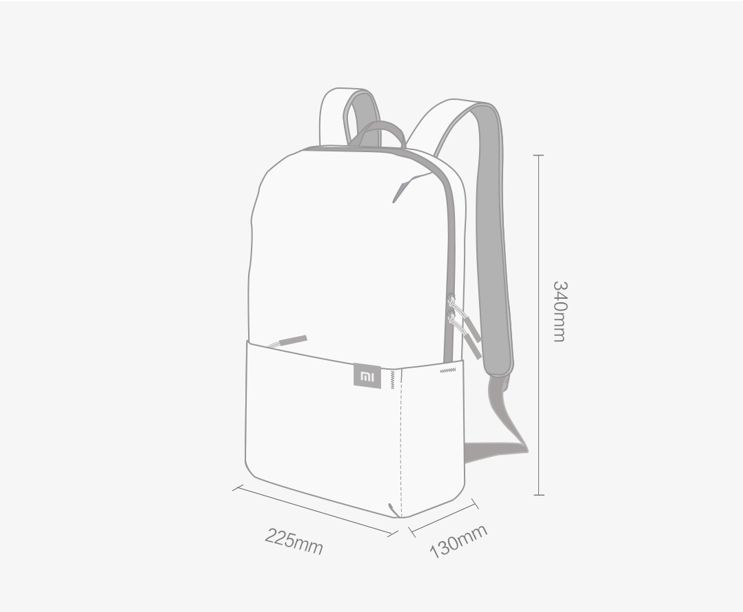 Balo Xiaomi mini màu sắc thời trang 10L