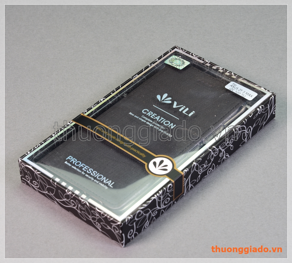 Bao da Asus Zenfone 3 Max (5.2")/ ZC520TL, bao da cầm tay nắp gập mở, hiệu Vili