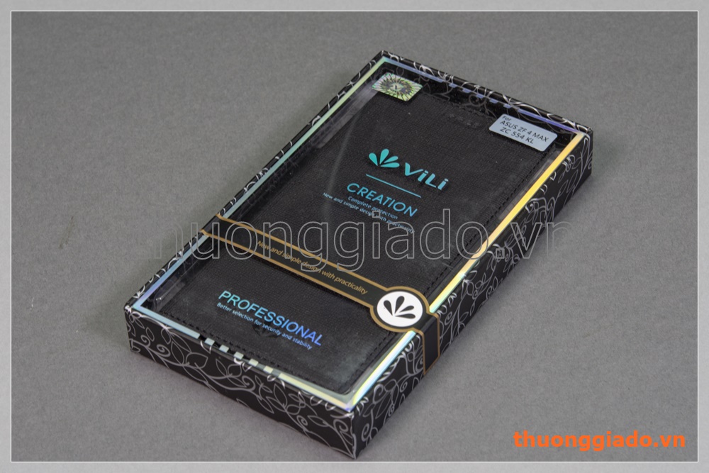 Bao da Asus ZenFone 4 Max Pro (ZC554KL) flip leather case, hiệu Vili