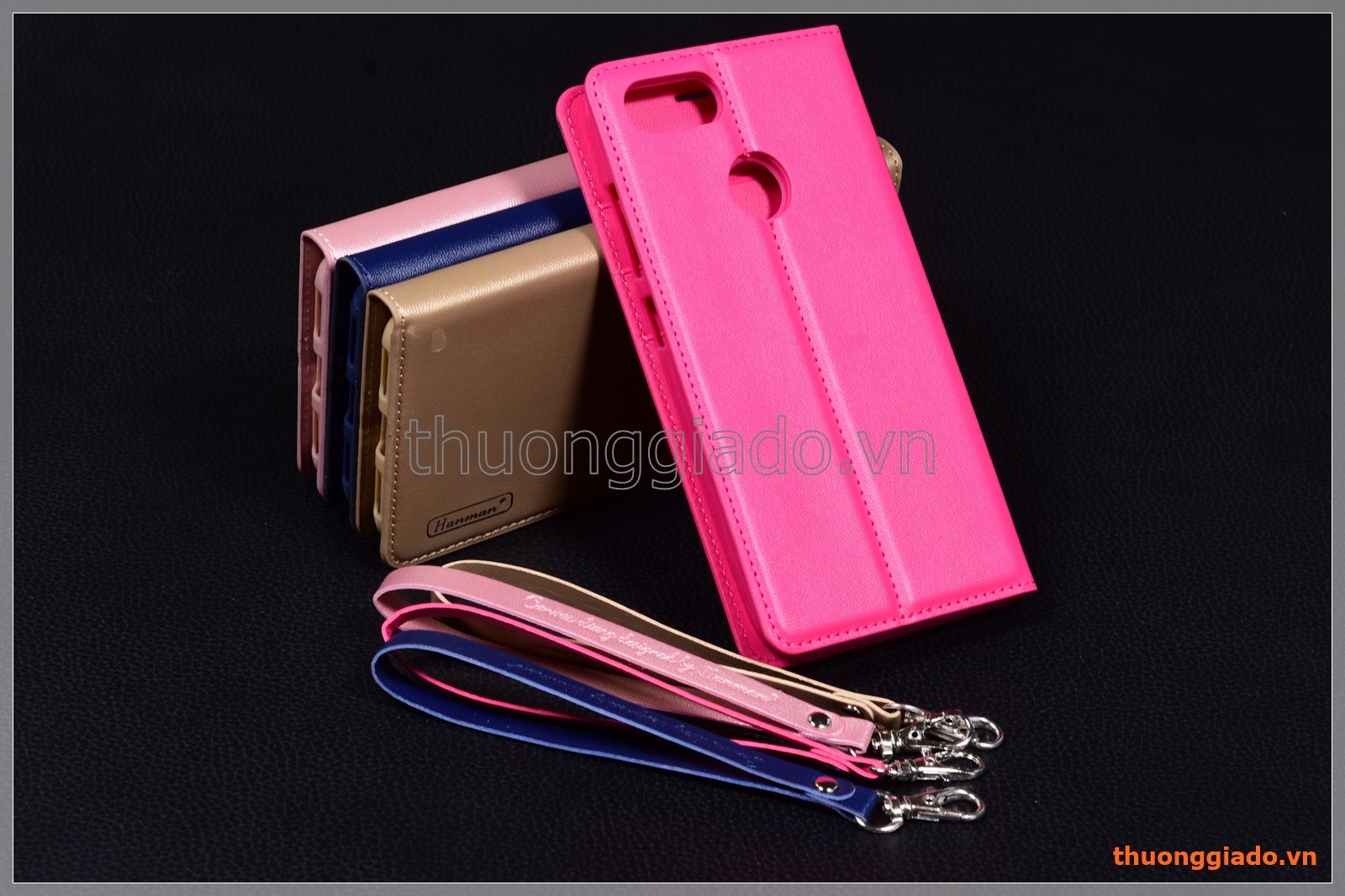 Bao da Asus Zenfone Max Plus M1 (ZB570TL), Wallet Leather Case, HANMAN, CANVAS DIARY