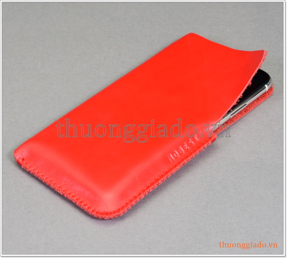 Bao da cầm tay bỏ túi iPhone Xs Max (6.5”), chất liệu da bò thật hiệu Mobest