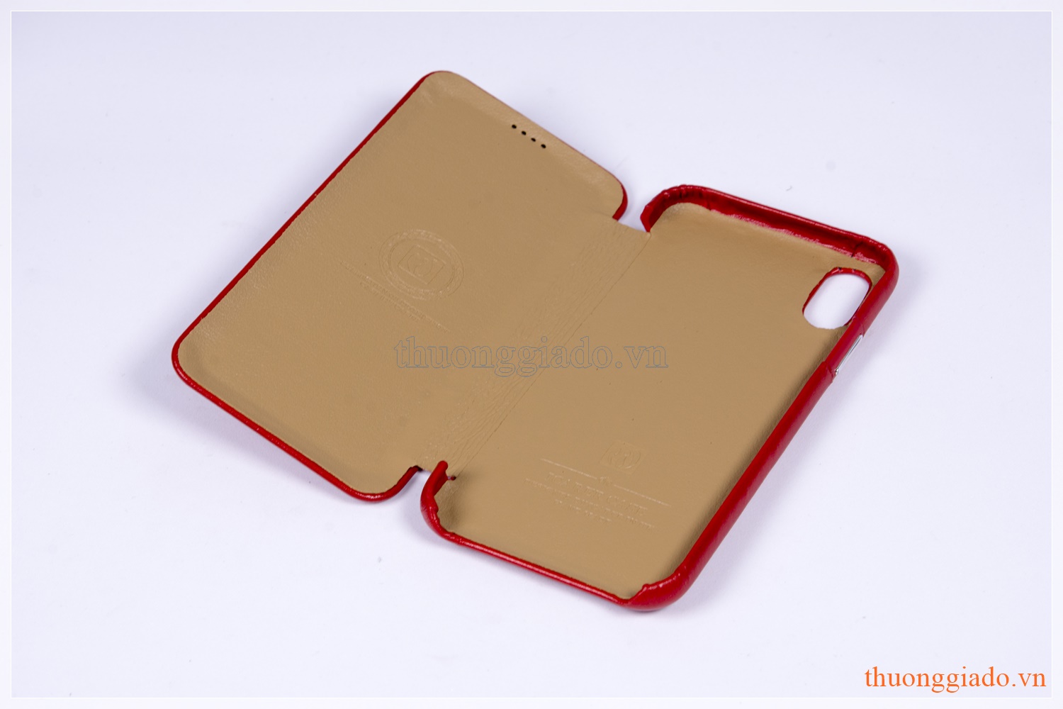 Bao da cầm tay iPhone X (5.8"), iPhone Xs (5.8"), hiệu Icarer, da mịn, RI804-BK