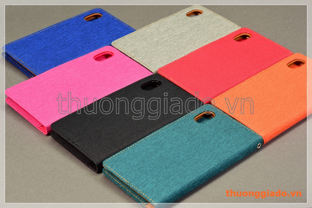 Bao da cầm tay iPhone Xs Max (6.5"), hiệu Goospery, CANVAS DIARY