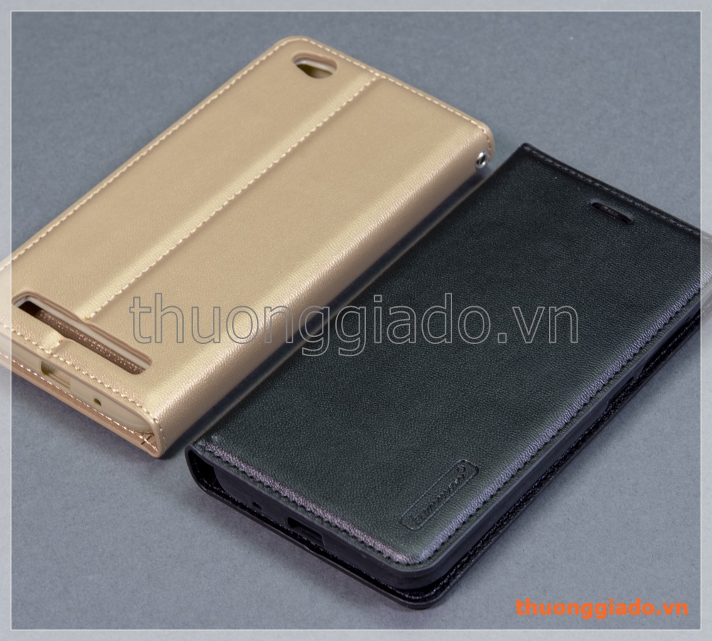 Bao da cầm tay Mi Redmi 5A flip leather case (hiệu Haman, CANVAS DIARY)