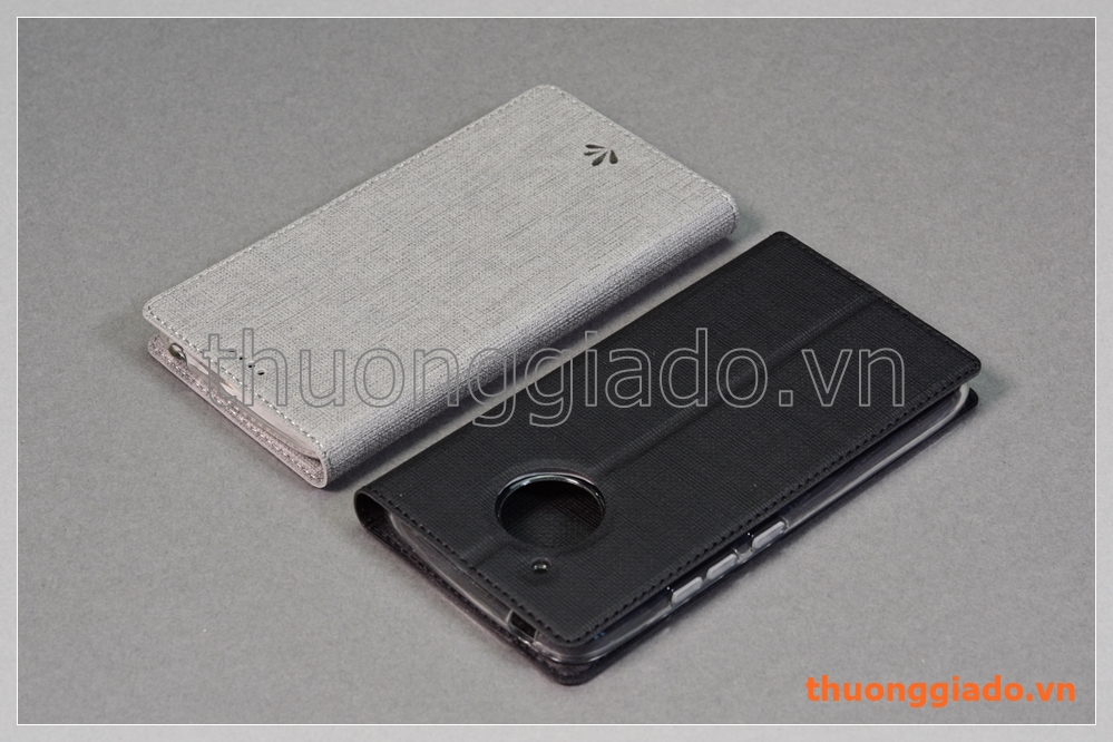 Bao da cầm tay Moto E4 (bản Mỹ) Motorola flip leather case, hiệu Vili