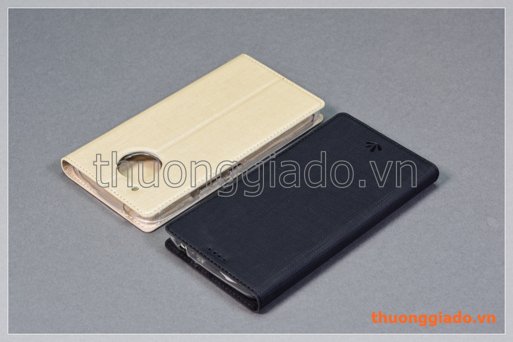 Bao da cầm tay Moto E4 Plus, Motorola flip leather case, hiệu Vili